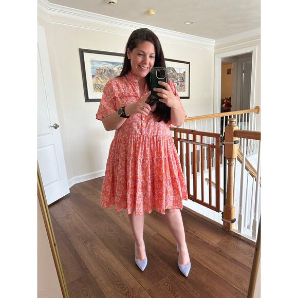ANTHROPOLOGIE RO’S GARDEN Vibeka Ruffle Mini Dress Size XL